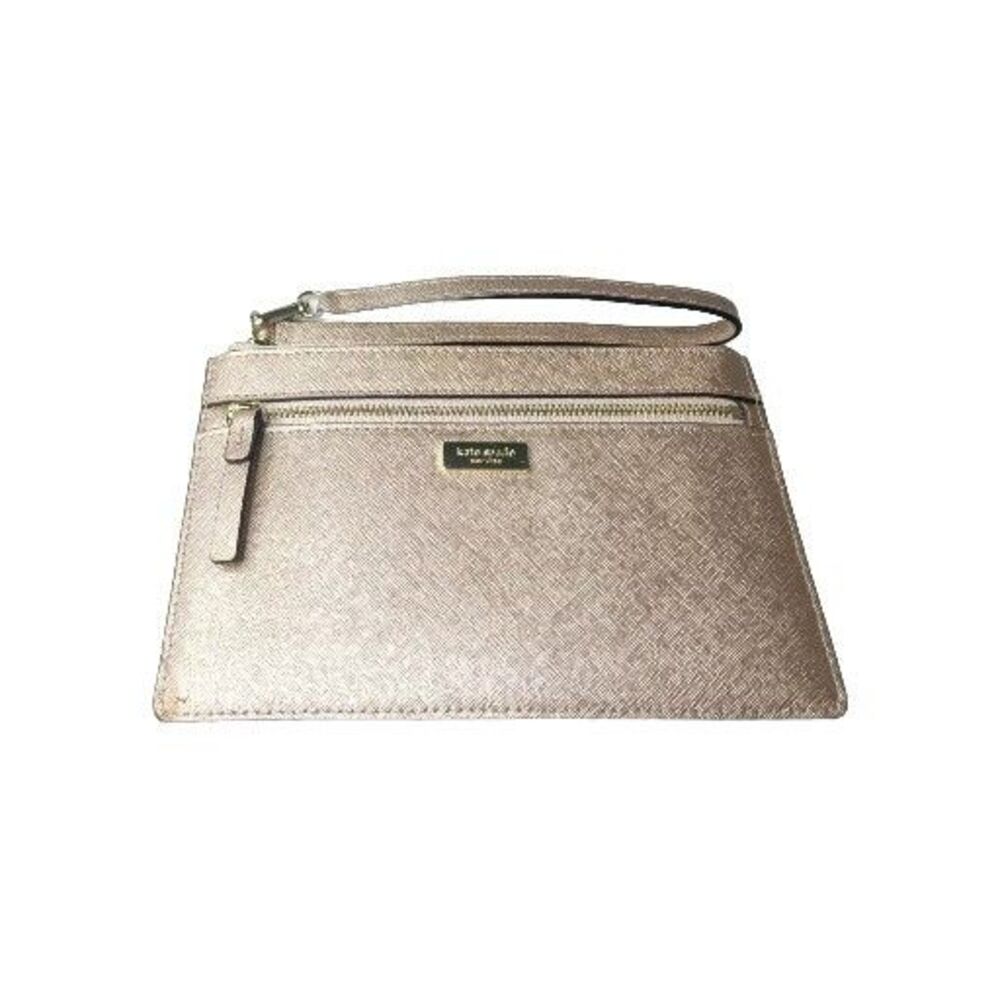 Kate Spade New York Tinie Laurel Way Rosegold Wristlet Retail $119 - Picture 6 of 9